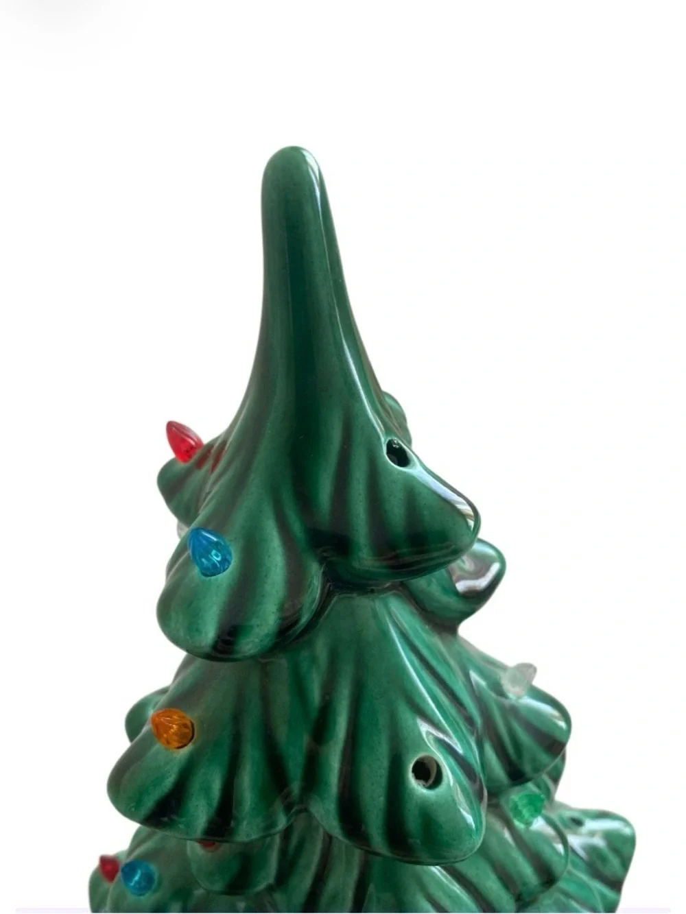 Vintage Holland Mold Ceramic Christmas Tree 11” 1978 Hand Painted